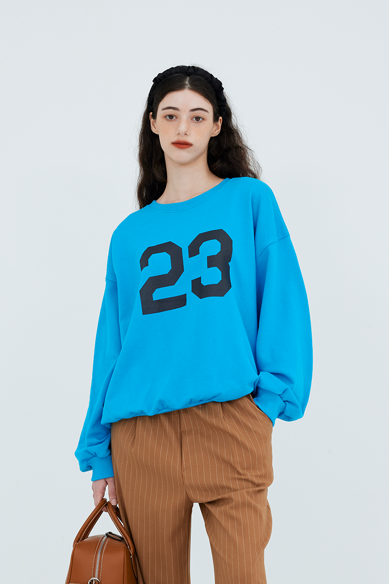 23 Print Sweatshirt (Blue)