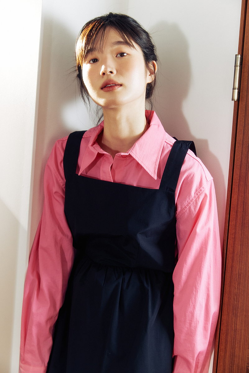 [40%][2차입고완료]Double lip color shirt (light pink)