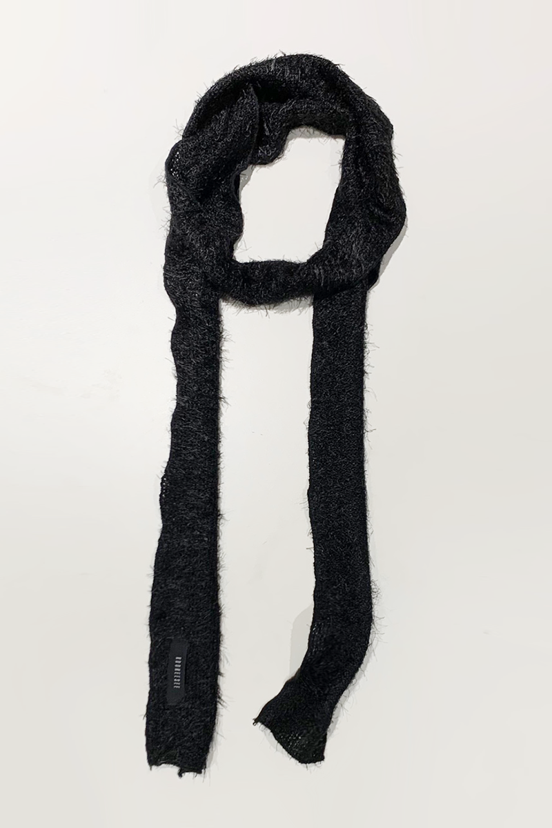 [11차/4월22일출고예정]Hairly Knit Muffler Scarf (Black)