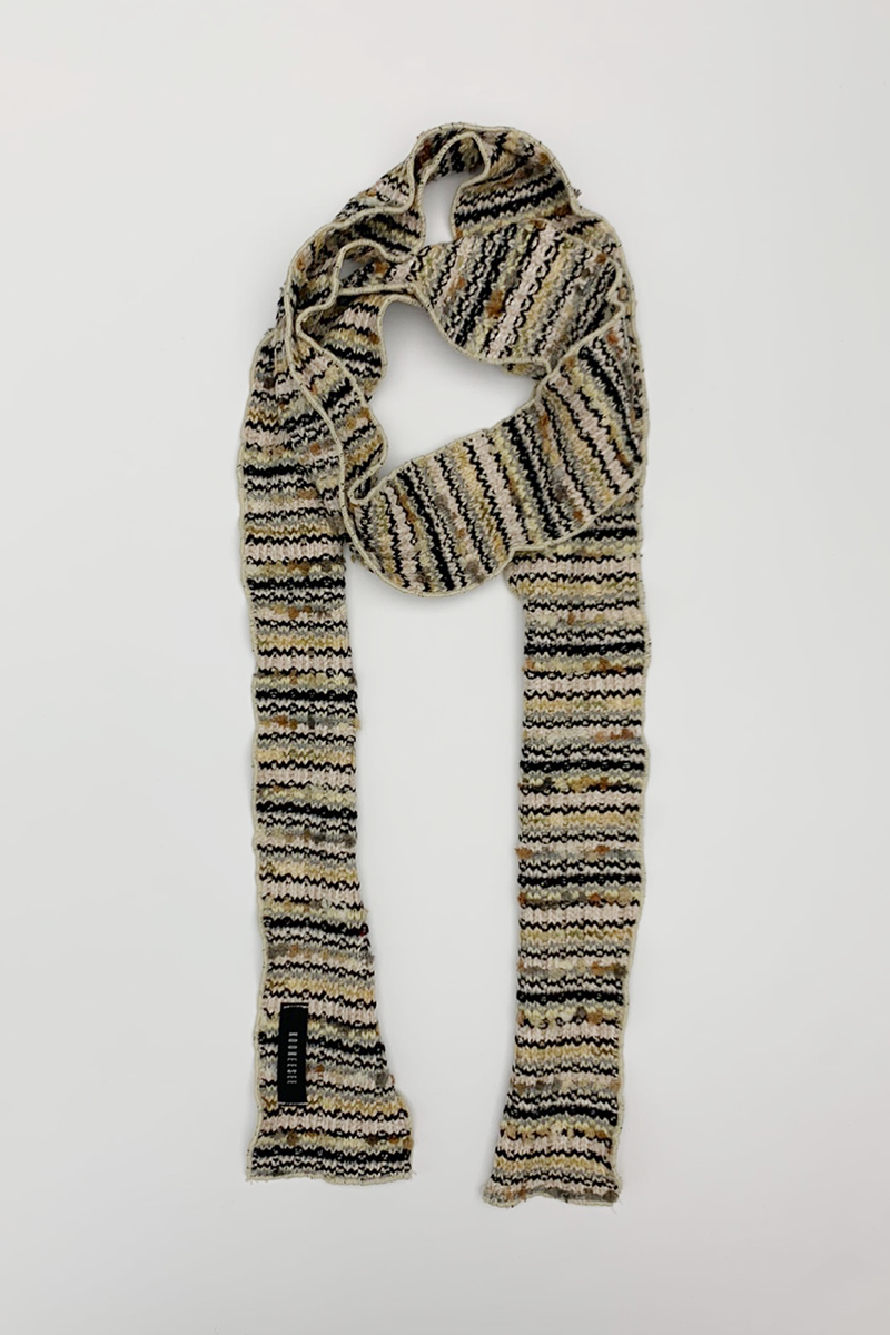 Vintage Knit Winter Muffler (Beige)